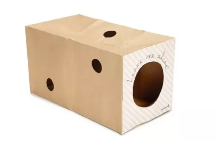 Beeztees Inja paperitunneli kissanpennuille 22 x 22 x 40 cm - Kissan aktivointilelut - 5790 - 1