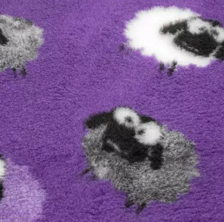 Foxy Fur karva-alusta liila lampailla 75 x 100 cm - Koiran pedit ja alustat - 2300 - 1