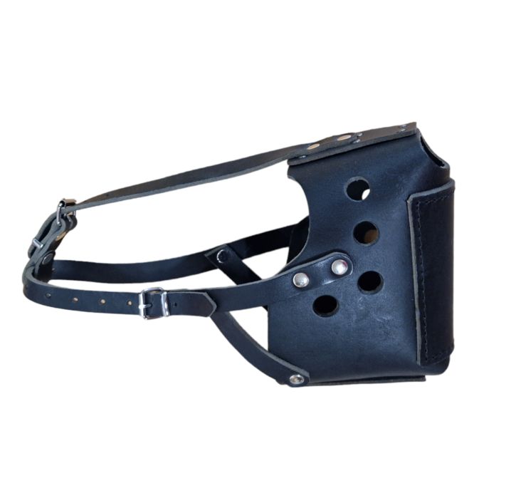 D&C Nahkainen haukkukoppa koko 8 - Nahkaiset kuonokopat koiralle - 3080 - 1