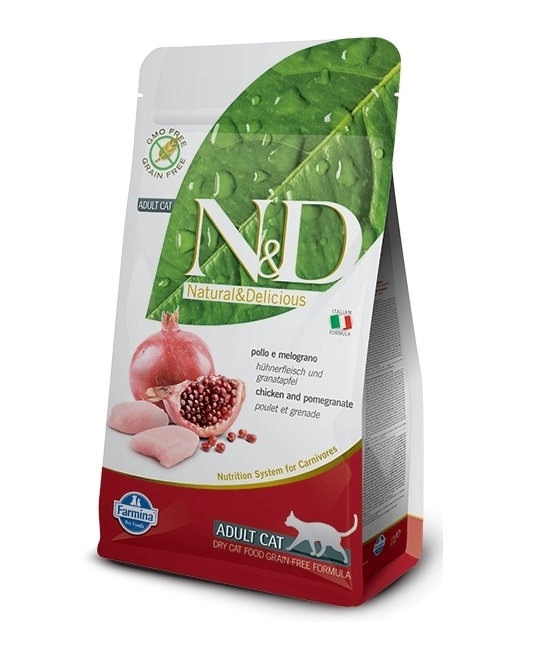 N&D Cat Adult Chicken & Pomegranate 300 g - ND kuivaruoat kissalle - 1530 - 1