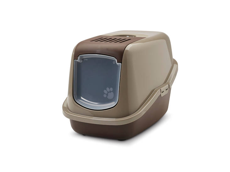 Savic Nestor katettu kissanhiekkalaatikko suklaanruskea - Kissanvessat ja hiekkalaatikot - 3840 - 1