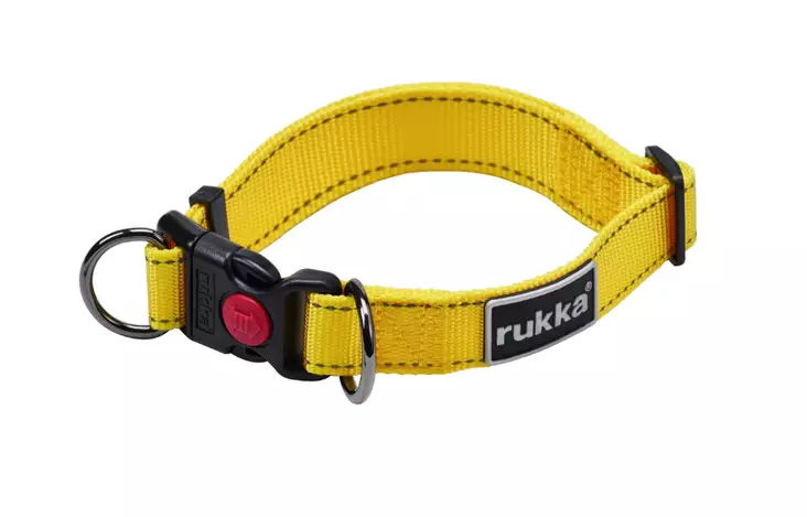Rukka Pets Bliss panta keltainen XS - Koiran tekstiilipannat - 5400 - 1