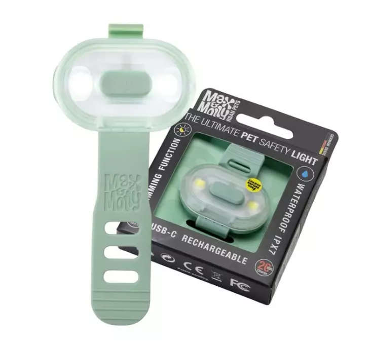 Max & Molly Matrix 2.0 Ultra LED Safety Light huomiovalo jade - Koiran huomiovalot - 6410 - 1