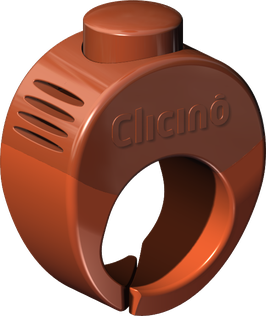 Clicino clicker-ring sormusnaksutin, oranssi S - Naksuttimet - 5990 - 1