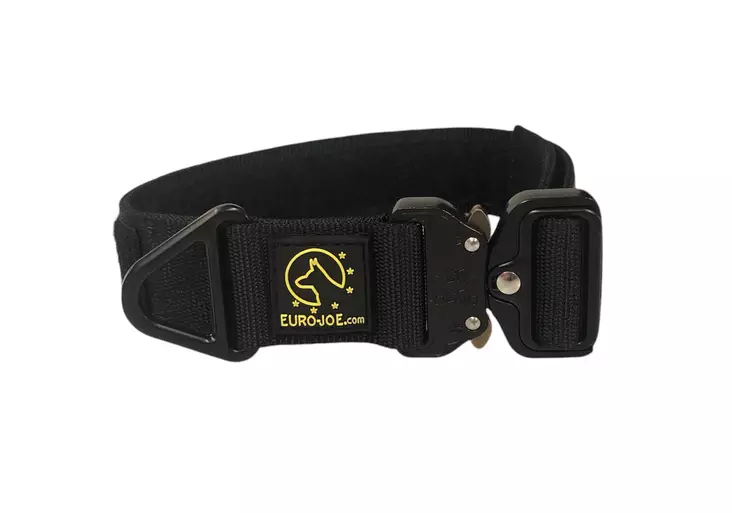 Euro Joe kaulapanta musta L - Koiran tekstiilipannat - 1370 - 1