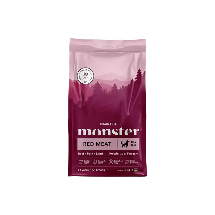 Monster GF Adult Red Meat 2 kg - Monster kuivaruoat koiralle - 6500 - 1