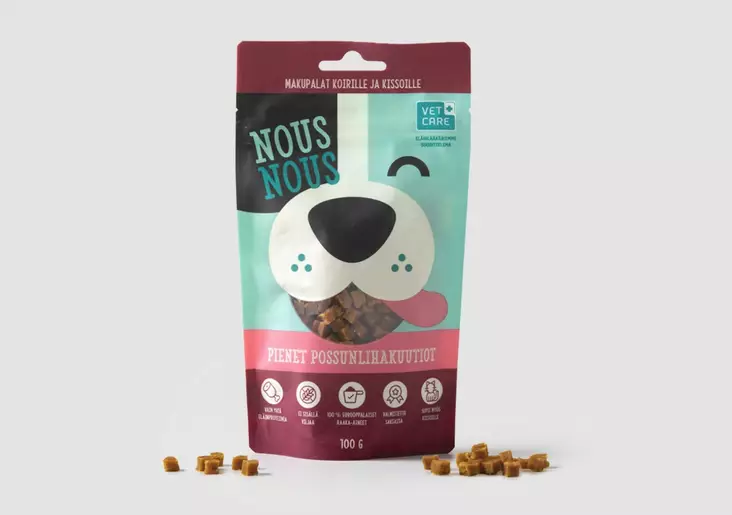 NousNous Pienet possunlihakuutiot 100 g - Koulutusherkut - 2420 - 1