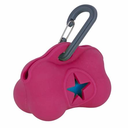 Dogman Silikoninen kakkapussipidike, pinkki - Kakkapussit & kotelot - 3251 - 1