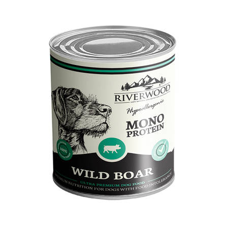 Riverwood Mono Protein Villisika viljaton koiran märkäruoka 400 g - Riverwood märkäruoat - 1461 - 1
