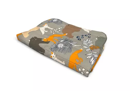 Makuualusta kettu ja kaverit 75 x 115 cm - Koiran pedit ja alustat - 6391 - 1