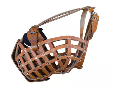 Mechelaar kuonokoppa nahkainen metallivahvikkeella koko 7 - Nahkaiset kuonokopat - 5551 - 1