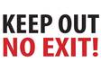 Varoituskyltti A5 Keep Out! - Varoituskyltit - 3991 - 1