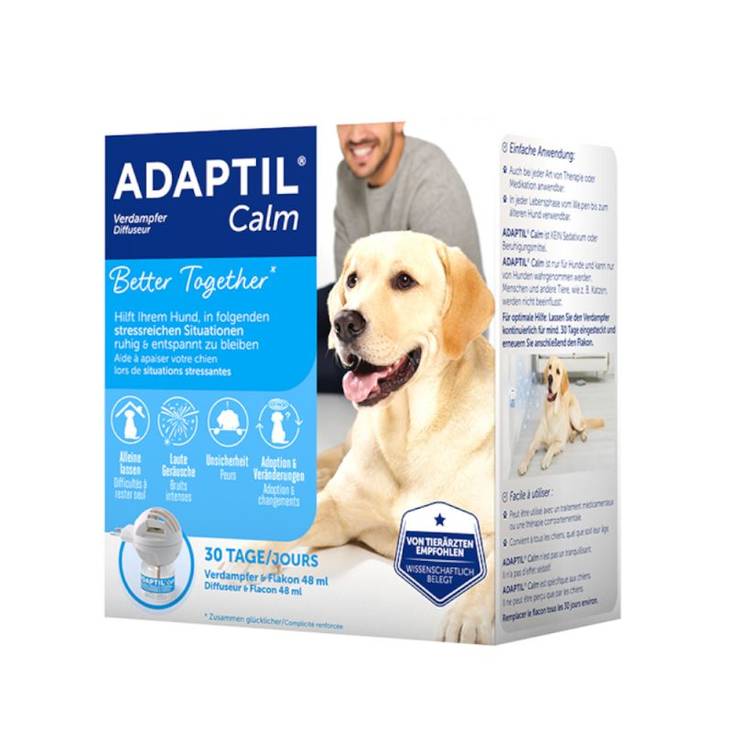 Adaptil Calm Haihdutin + liuos 48 ml koiralle - Rauhoittavat tuotteet - 1831 - 1