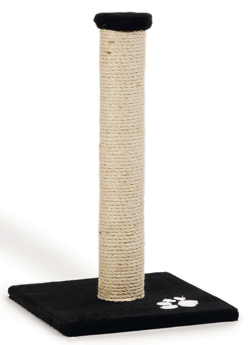 Beeztees Raapimatolppa Gina tassukuvio musta 34 x 34 x 60 cm - Kiipeily- ja raapimapuut - 4541 - 1