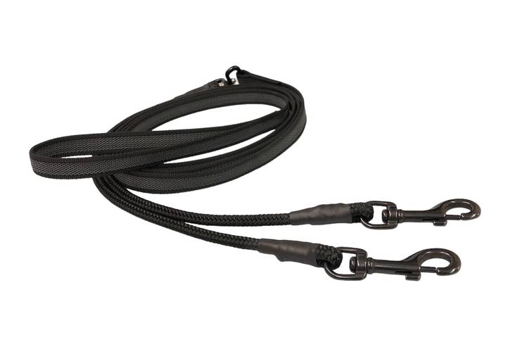 D&C Supergrip DUO talutin 2 m pistoolilukoilla kahdelle koiralle - Koiran Supergrip taluttimet - 4271 - 1