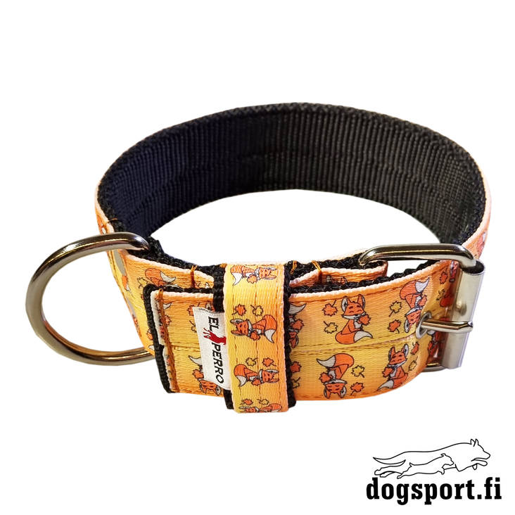 EL PERRO Solkipanta leveä kettu 55 cm - Koiran tekstiilipannat - 1681 - 1