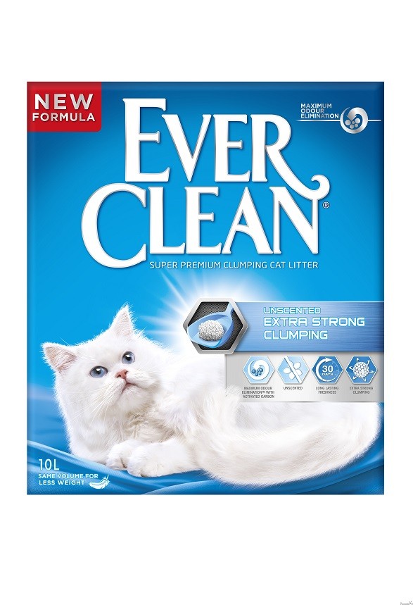 EverClean Unscented Extra Strong Clumping kissanhiekka 10 l - Kissanhiekat - 781 - 1