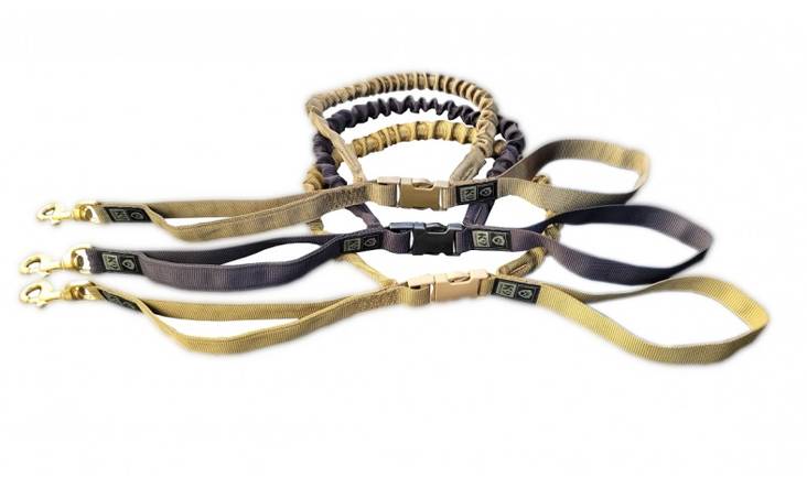 K9 Thorn Taktinentalutin 65/272 cm messinkilukolla musta - Taktiset taluttimet - 4041 - 1