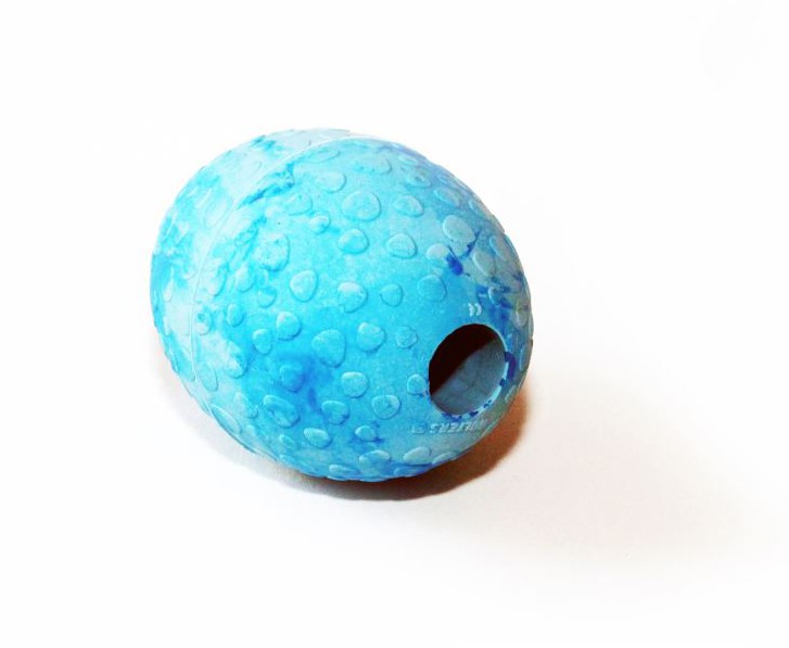 Strutsin muna lelu sininen S - Koiran kumi- ja lateksilelut - 381 - 1