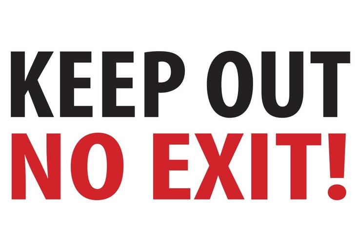 Varoituskyltti A5 Keep Out! - Varoituskyltit - 3991 - 1