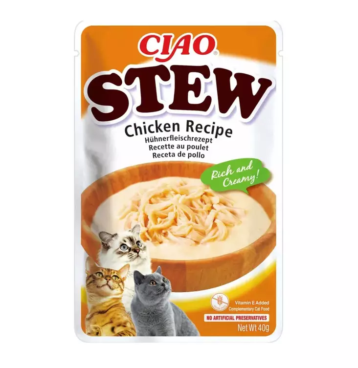 Ciao Stew Chicken viljaton kissan märkäruoka kanalla 40 g - Ciao - 5641 - 1