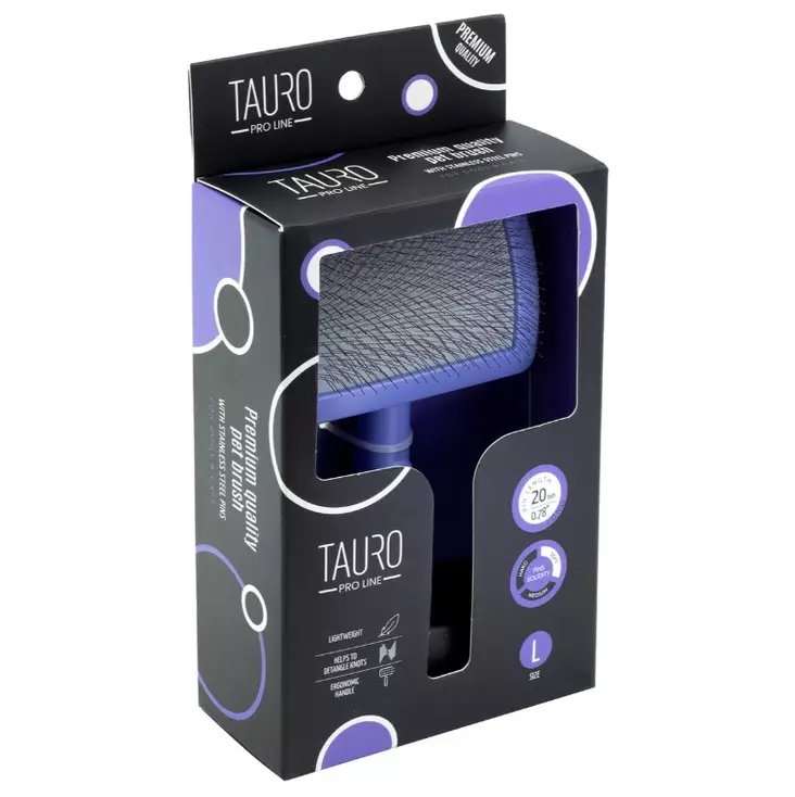 Tauro muovinen karsta 20 mm piikeillä large SOFT violetti - Koiran karstat - 5736-1 - 1