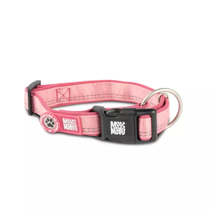Max & Molly Smart ID collar Matrix 2.0 rose XS - Koiran tekstiilipannat - 5901 - 1