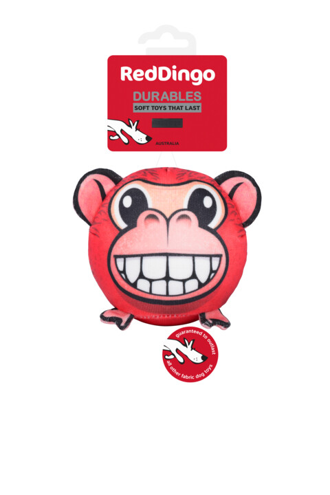 RedDingo Durables Ball Marley the Monkey koiran pallo pehmolelu - Koiran pehmolelut - 5981 - 1