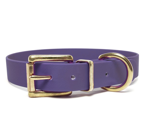 Biothane panta 25 mm tummanliila 35-43 cm - Koiran tekstiilipannat - 6071 - 1