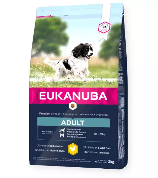 Eukanuba Adult Medium Breed 3 kg - Eukanuba kuivaruoat koiralle - 6201 - 1