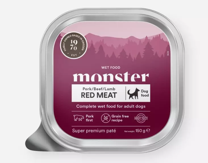Monster Dog Adult Red Meat Pate 150g - Monster - 6271 - 1