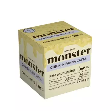 Monster Cat Chicken Panna Catta kissan märkäruoka 2 x 80g - Monster märkäruoat kissalle - 6381 - 1