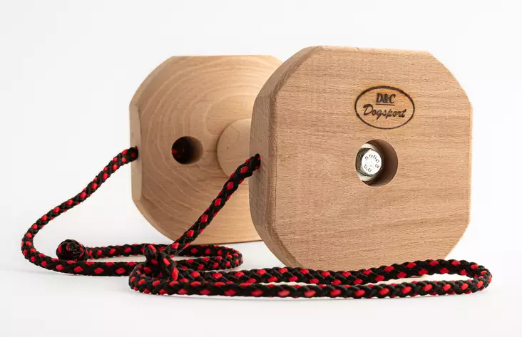 D&C Noutokapula naruilla ja vaihdettavalla puukeskiöllä 650 g - Noutokapulat - 201 - 1