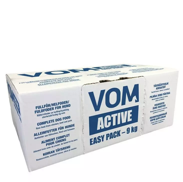 VOM Active Original Easy Pack 9 kg koiran raakaruoka täysravinto - VOM raakaruoat koirille - 3461 - 1