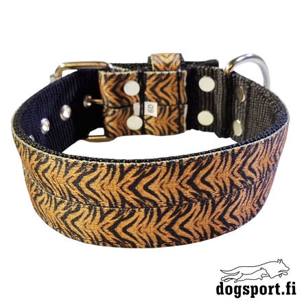 EL PERRO Solkipanta leveä tiikeri 55 cm - Koiran tekstiilipannat - 1682 - 2