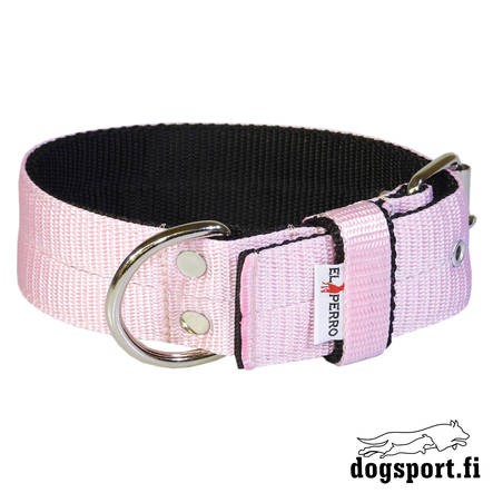 EL PERRO Solkipanta leveä vaaleanpunainen 55 cm - Koiran tekstiilipannat - 5052 - 1