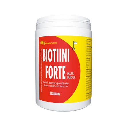 Vitabalans Biotiini Forte jauhe 600 g - Muut lisäravinteet koiralle - 4562 - 1