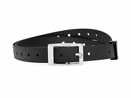 Muovitettu kaulapanta 25 mm musta - Koiran tekstiilipannat - 5472 - 1