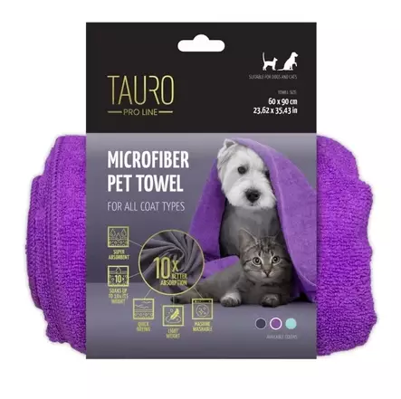 Tauro Mikrokuitupyyhe 60 x 90 cm violetti - Pyyhkeet ja kylpytakit - 5742 - 1