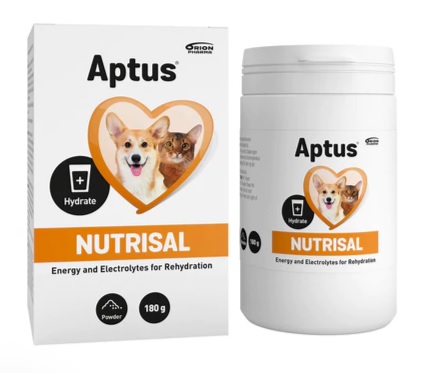 Aptus Nutrisal Elektrolyyttijauhe koirille ja kissoille 180 g - Muut lisäravinteet koiralle - 1842 - 1