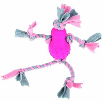 Happy Pet Fleecy Man köysilelu pinkki 35 cm - Koiran pehmolelut - 4022 - 1