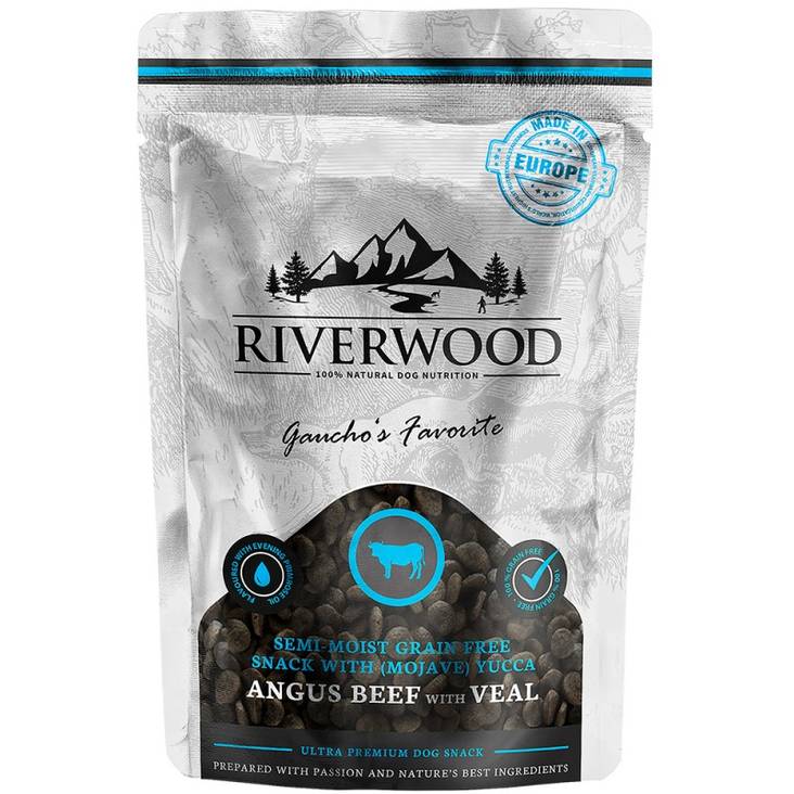 Riverwood Angus-härkä & vasikka makupalat 200 g - Koulutusherkut - 1662 - 1