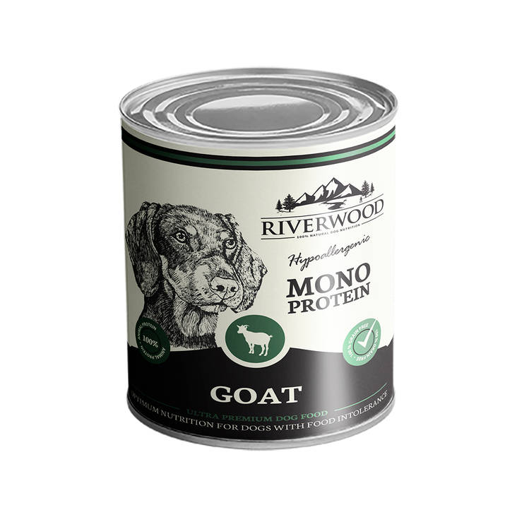 Riverwood Mono Protein Vuohi viljaton koiran märkäruoka 400 g - Riverwood märkäruoat - 1462 - 1