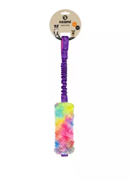 Ozami Play-n-Tug Short Fur Unicorn karvapatukka joustokahvalla 50 cm - Karvalelut - 5312 - 1