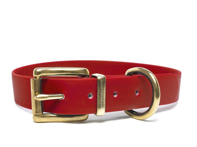 Biothane panta 25 mm punainen 35-43 cm - Koiran tekstiilipannat - 6072 - 1