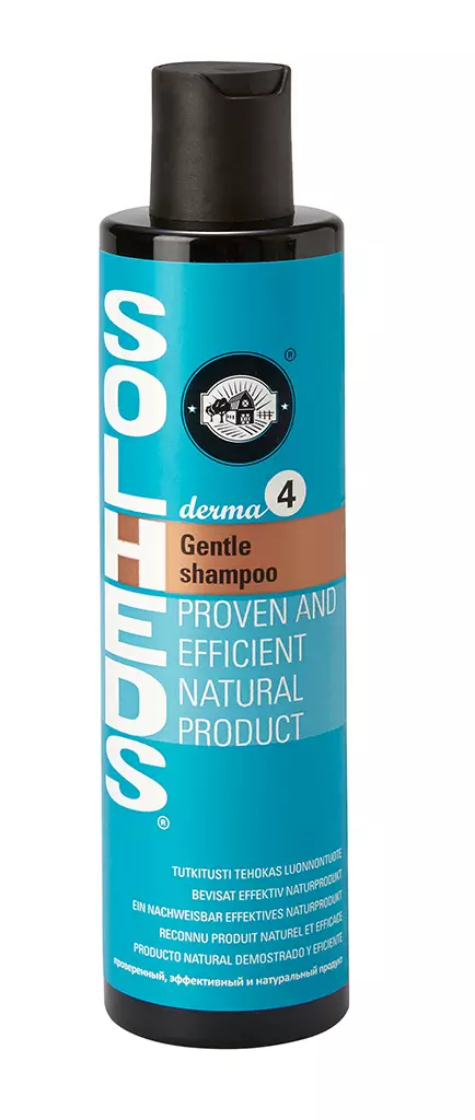 Solheds Derma4 Gentle shampoo 250 ml - Koiran shampoot ja hoitotuotteet - 6162 - 1