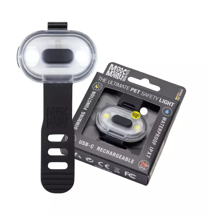 Max & Molly Matrix 2.0 Ultra LED Safety Light huomiovalo musta - Koiran huomiovalot - 5382 - 1