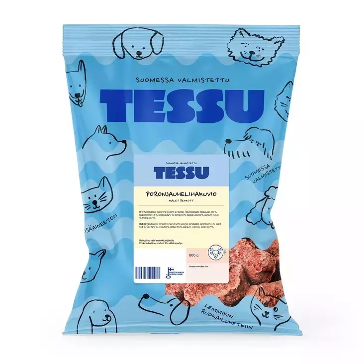 Tessu Poronjauhelihakuvio, luuton 800 g - Tessu - 5152 - 1