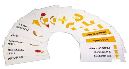 D&C Rally-toko tehtäväkyltit VOI, A6 - Tehtäväkyltit - 623 - 1