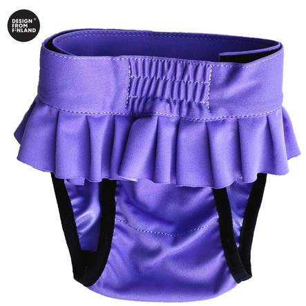FinNero Ballerina juoksuhousut lila XXS - Koiran juoksuhousut ja urosvyöt - 1403 - 2